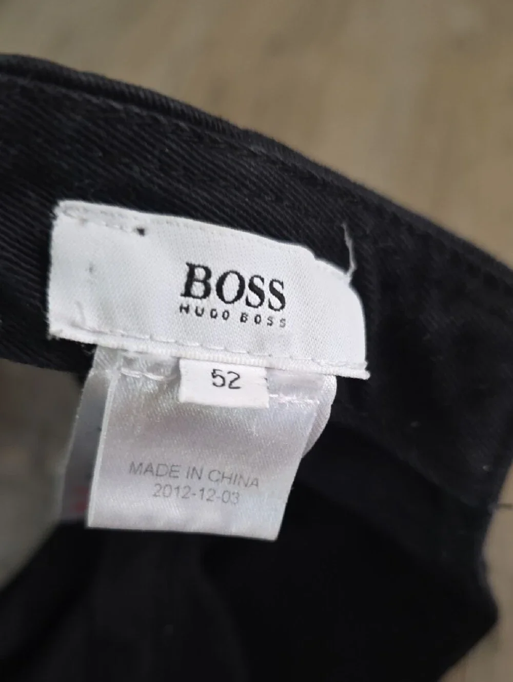 Boss Two-Tone Cap in Black and Light Gray